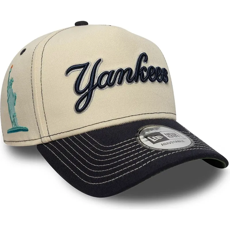 bone-curvo-bege-e-azul-marinho-snapback-e-frame-city-icon-da-new-york-yankees-mlb-da-new-era