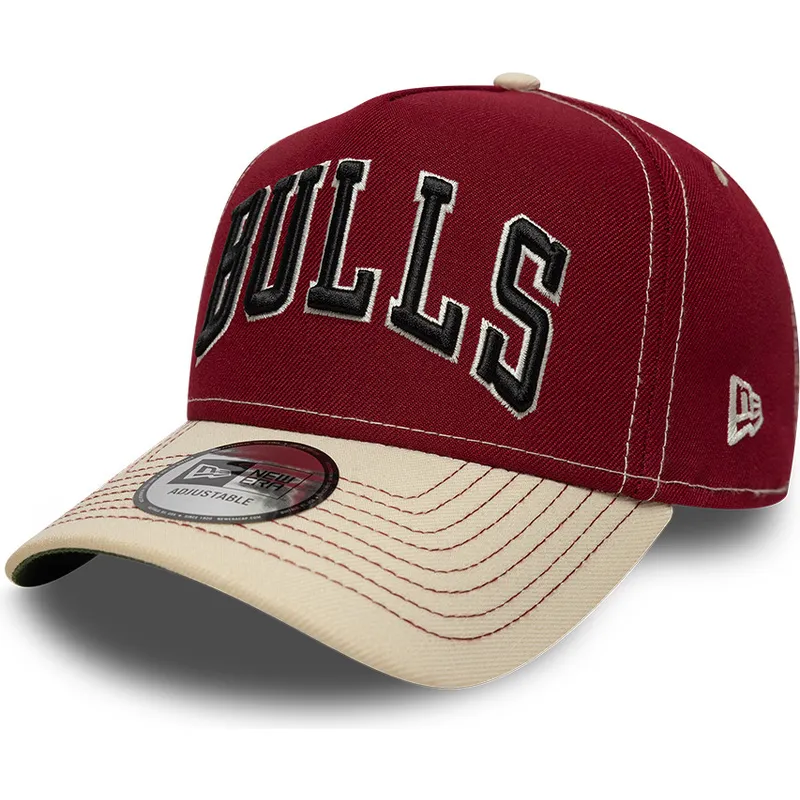 bone-curvo-vermelho-e-bege-snapback-e-frame-city-icon-da-chicago-bulls-nba-da-new-era