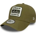 bone-curvo-verde-snapback-e-frame-patch-linen-da-new-era
