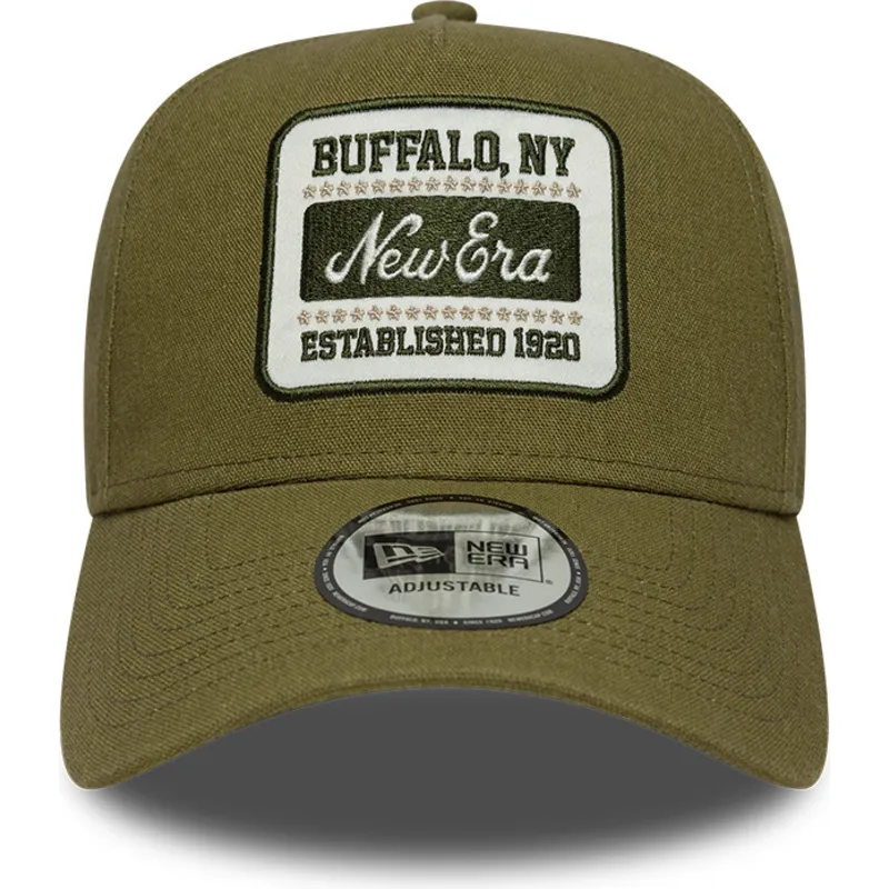 bone-curvo-verde-snapback-e-frame-patch-linen-da-new-era