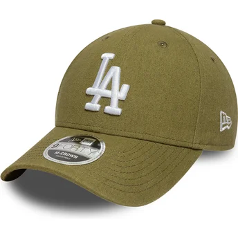 Boné curvo verde snapback 9FORTY M-Crown Linen da Los Angeles Dodgers MLB da New Era