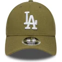 bone-curvo-verde-snapback-9forty-m-crown-linen-da-los-angeles-dodgers-mlb-da-new-era