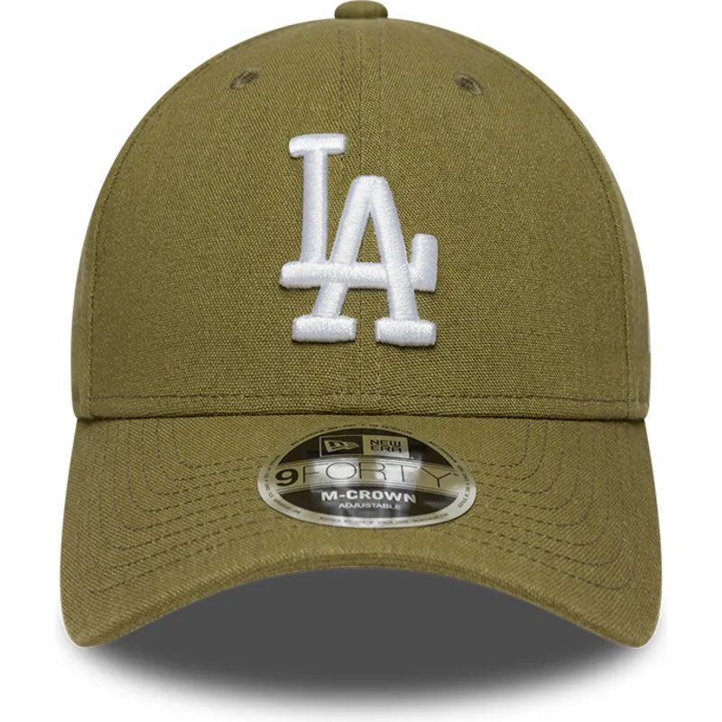bone-curvo-verde-snapback-9forty-m-crown-linen-da-los-angeles-dodgers-mlb-da-new-era