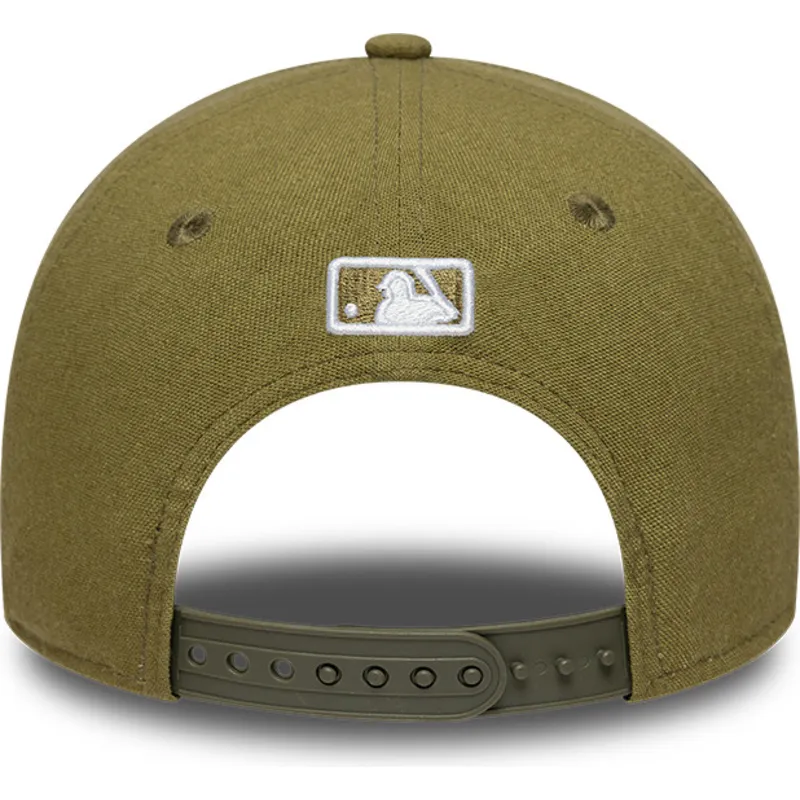 bone-curvo-verde-snapback-9forty-m-crown-linen-da-los-angeles-dodgers-mlb-da-new-era