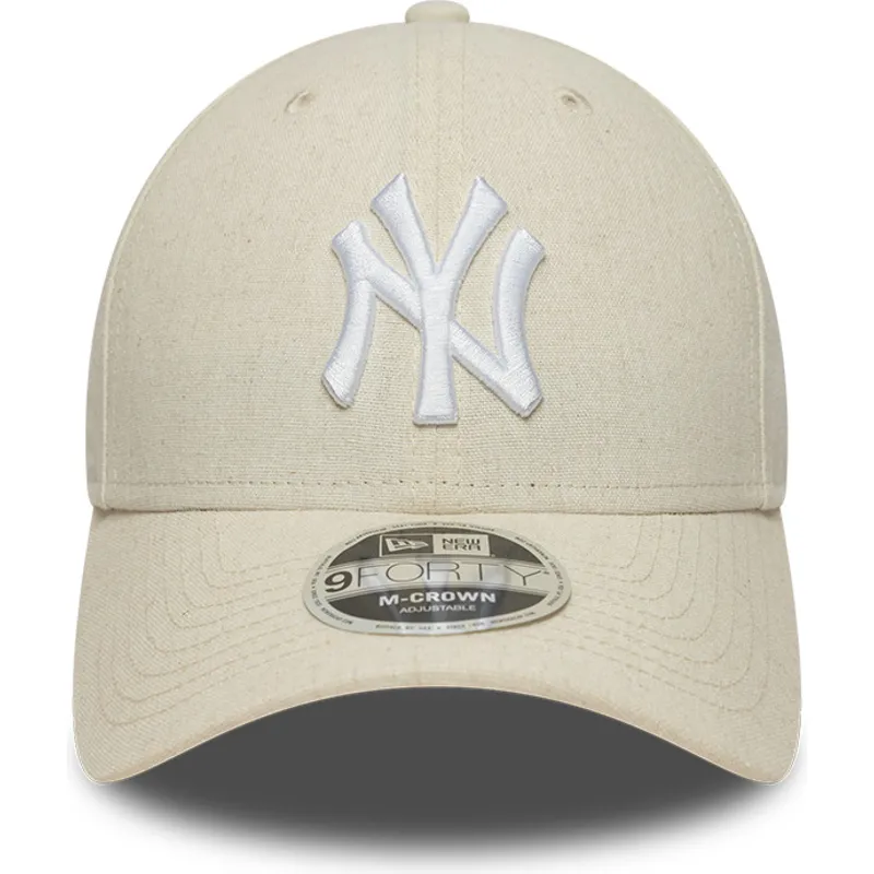 bone-curvo-bege-snapback-9forty-m-crown-linen-da-new-york-yankees-mlb-da-new-era