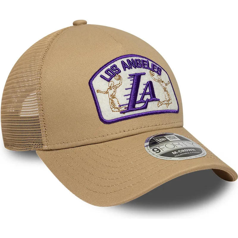 bone-trucker-bege-9forty-m-crown-a-frame-da-los-angeles-lakers-nba-da-new-era