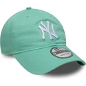 bone-curvo-verde-claro-ajustavel-9twenty-league-essential-da-new-york-yankees-mlb-da-new-era
