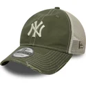 bone-trucker-verde-ajustavel-9twenty-cotton-canv-da-new-york-yankees-mlb-da-new-era