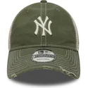 bone-trucker-verde-ajustavel-9twenty-cotton-canv-da-new-york-yankees-mlb-da-new-era