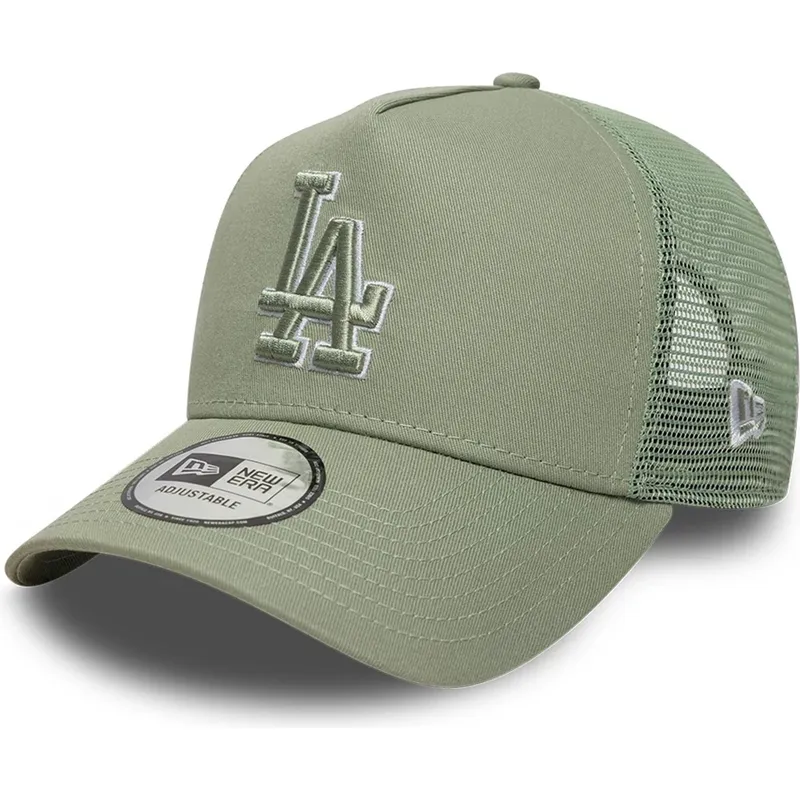 bone-trucker-verde-com-logo-verde-a-frame-outline-da-los-angeles-dodgers-mlb-da-new-era
