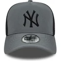 bone-trucker-cinza-com-logo-preto-a-frame-sport-da-new-york-yankees-mlb-da-new-era