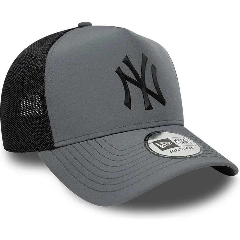 bone-trucker-cinza-com-logo-preto-a-frame-sport-da-new-york-yankees-mlb-da-new-era