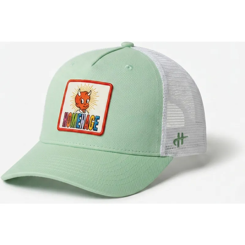 bone-trucker-verde-claro-e-branco-childhood-fun-the-trucker-da-homenage