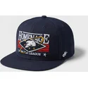 bone-plano-azul-marinho-snapback-game-sport-the-snap-da-homenage