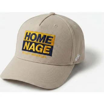 Boné curvo bege snapback Decker Workwear The Retro da Homenage