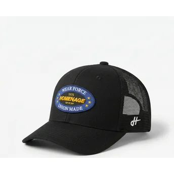 Boné trucker preto Union Workwear The Trucker da Homenage