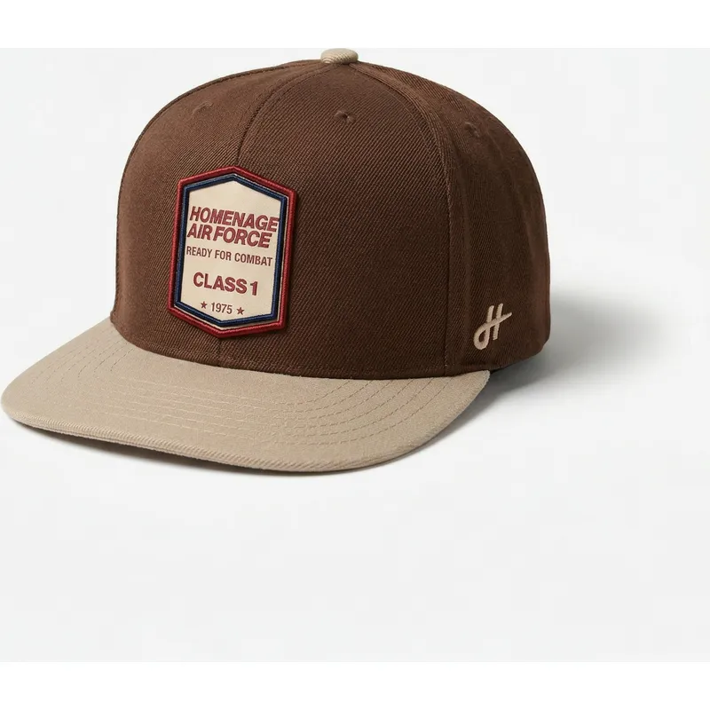 bone-plano-castanho-escuro-snapback-squadron-military-surplus-the-retro-da-homenage