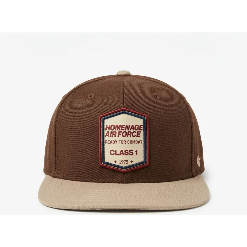 bone-plano-castanho-escuro-snapback-squadron-military-surplus-the-retro-da-homenage