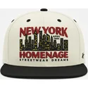 bone-plano-bege-e-preto-snapback-nysky-skylines-the-snap-da-homenage