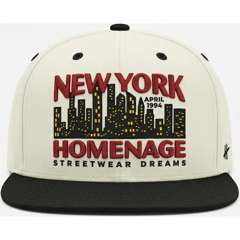 bone-plano-bege-e-preto-snapback-nysky-skylines-the-snap-da-homenage