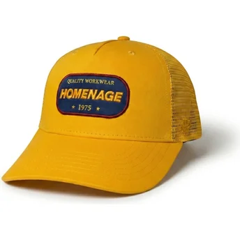 Boné trucker amarelo Work 1975 Workwear The Trucker da Homenage