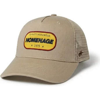 Boné trucker bege Work 1975 Workwear The Trucker da Homenage