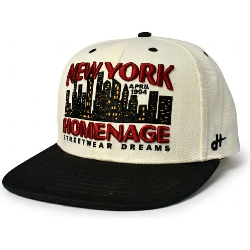 bone-plano-bege-e-preto-snapback-nysky-skylines-the-snap-da-homenage
