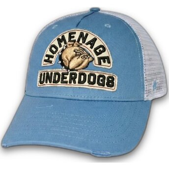 Boné trucker azul e branco Underdogs The Trucker da Homenage