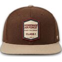 bone-plano-castanho-escuro-snapback-squadron-military-surplus-the-retro-da-homenage