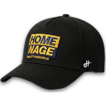 Boné curvo preto snapback Decker Workwear The Retro da Homenage