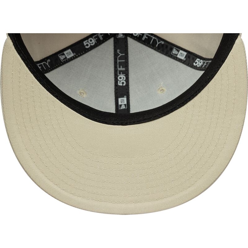 bone-plano-bege-justo-com-logo-azul-marinho-59fifty-city-icon-da-new-york-yankees-da-new-era