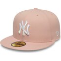 bone-plano-rosa-justo-59fifty-league-essential-da-new-york-yankees-mlb-da-new-era