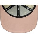 bone-plano-bege-snapback-com-logo-rosa-9fifty-original-fit-world-series-patch-da-los-angeles-dodgers-mlb-da-new-era
