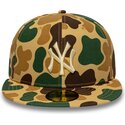 bone-plano-camuflagem-justo-com-logo-bege-59fifty-camo-da-new-york-yankees-mlb-da-new-era