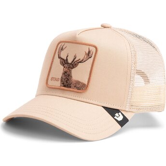 Boné trucker bege cervo Blur Stag The Farm da Goorin Bros.