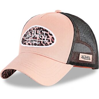 Boné trucker rosa e leopardo LOLE da Von Dutch