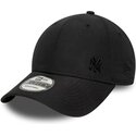 bone-curvo-preto-ajustavel-9forty-tonal-flawless-da-new-york-yankees-mlb-da-new-era
