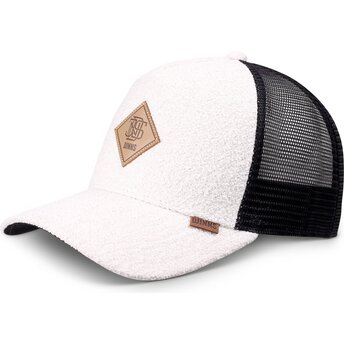 Boné trucker bege e preto HFT KnobFab da Djinns