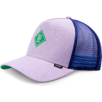 Boné trucker violeta com logo verde HFT OxfordContra da Djinns