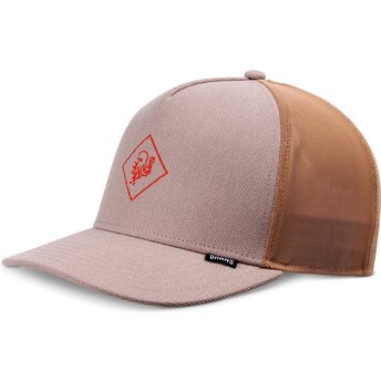 Boné trucker castanho HFT FineFine da Djinns