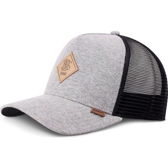 Boné trucker cinza e preto HFT JerseySpots da Djinns