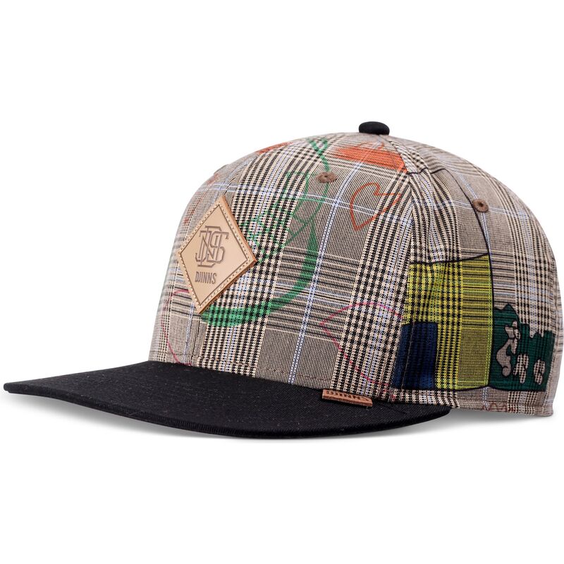bone-plano-cinza-e-preto-snapback-crinklecheck-da-djinns