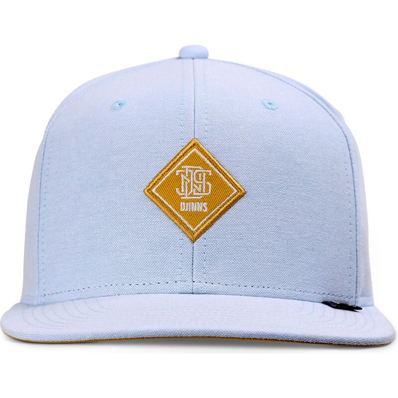 bone-plano-azul-snapback-com-logo-amarelo-oxfordcontra-da-djinns