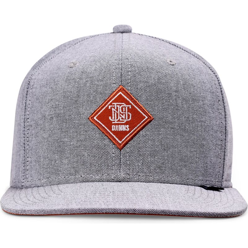bone-plano-cinza-snapback-com-logo-vermelho-oxfordcontra-da-djinns