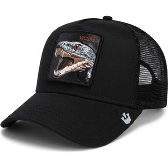Boné trucker preto serpente The Vicious Snake Core Combo The Farm da Goorin Bros.