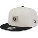 bone-plano-bege-e-preto-snapback-9fifty-training-pack-2026-da-las-vegas-raiders-nfl-da-new-era