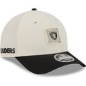 bone-curvo-bege-e-preto-snapback-9forty-m-crown-training-pack-2026-da-las-vegas-raiders-nfl-da-new-era