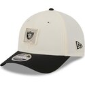 bone-curvo-bege-e-preto-snapback-9forty-m-crown-training-pack-2026-da-las-vegas-raiders-nfl-da-new-era