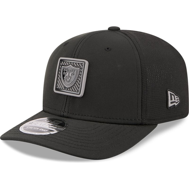 bone-curvo-preto-snapback-9seventy-stretch-snap-training-pack-2026-da-las-vegas-raiders-nfl-da-new-era