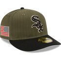 bone-curvo-verde-justo-59fifty-pre-curved-american-herringbone-da-chicago-white-sox-mlb-da-new-era